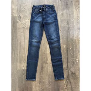Paige Hoxton Ultra Skinny Denim Jeans Stretch Dark Blue sz 24 (00) ~ Like New!